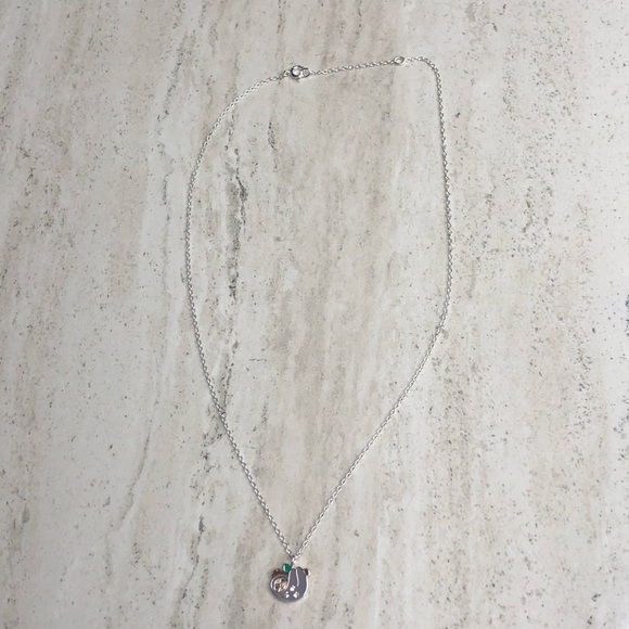 925 Sterling Silver Sloth Necklace - Picture 6 of 16